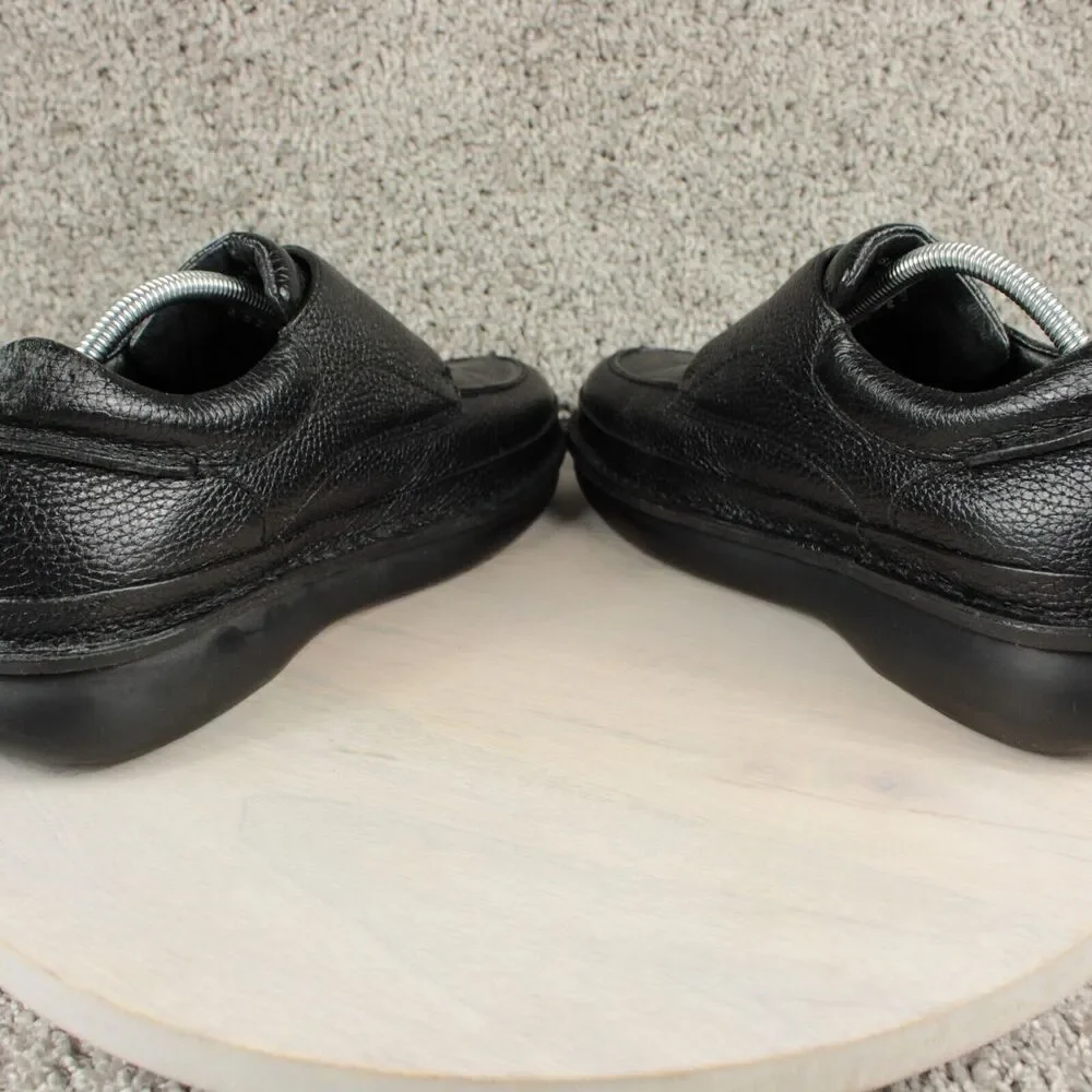 Propet Leather Slip On Shoes Mens 11 Black Comfort Walking